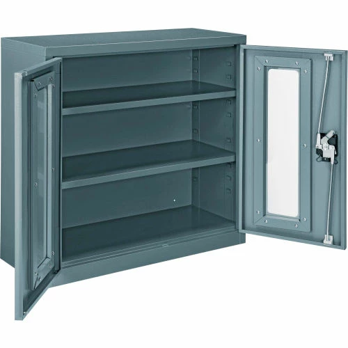 Brand new ๐ Global Industrial™ Clear View Wall Storage Cabinet Assembled 30"W x 12"D x 30"H Gray ๐ฏ - Image 8