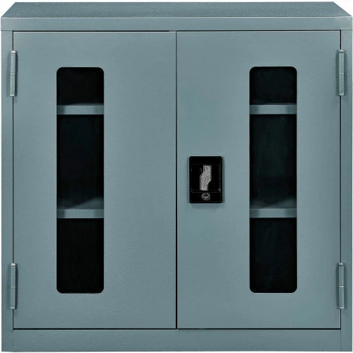 Brand new ๐ Global Industrial™ Clear View Wall Storage Cabinet Assembled 30"W x 12"D x 30"H Gray ๐ฏ - Image 10