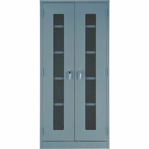Brand new โ Global Industrial™ Storage Cabinet With Expanded Metal Door Assembled 36x18x78 Gray ๐ฅฐ - Image 5