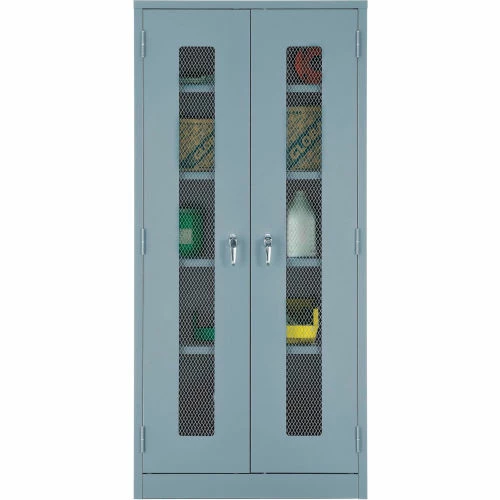 Brand new โ Global Industrial™ Storage Cabinet With Expanded Metal Door Assembled 36x18x78 Gray ๐ฅฐ - Image 6