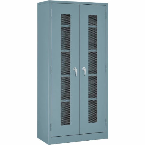 Brand new โ Global Industrial™ Storage Cabinet With Expanded Metal Door Assembled 36x18x78 Gray ๐ฅฐ - Image 8