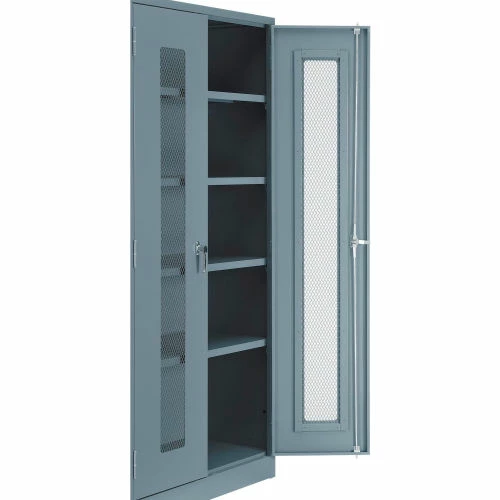 Brand new โ Global Industrial™ Storage Cabinet With Expanded Metal Door Assembled 36x18x78 Gray ๐ฅฐ - Image 12