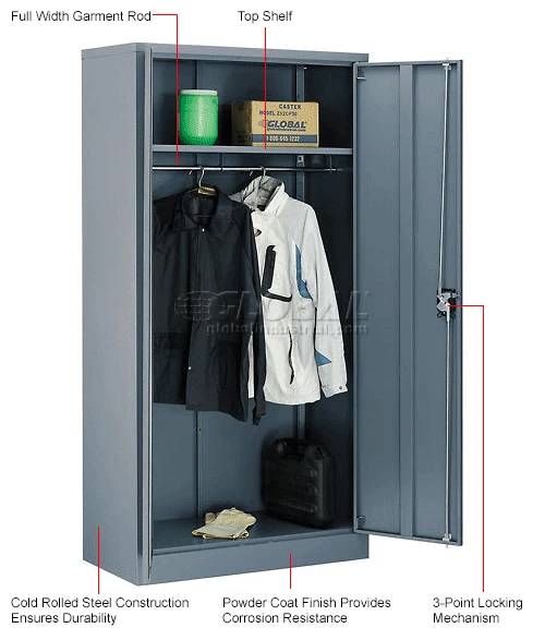 Best reviews of 🔥 Global Industrial™ Wardrobe Cabinet Assembled 36x18x72 Gray 🛒 - Image 15