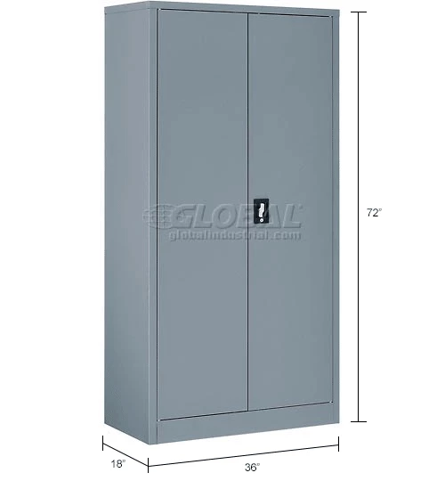 Best reviews of 🔥 Global Industrial™ Wardrobe Cabinet Assembled 36x18x72 Gray 🛒 - Image 19