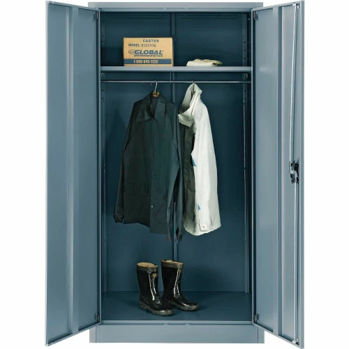 New 👍 Global Industrial™ Wardrobe Cabinet Assembled 36x24x72 Gray 🎉 - Image 7