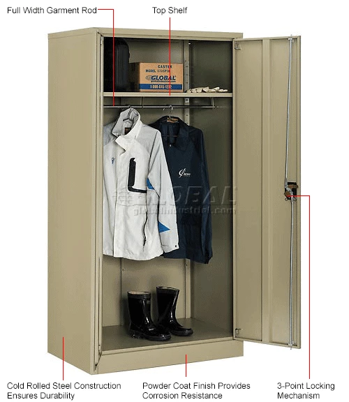 Top 10 ๐ Global Industrial™ Wardrobe Cabinet Assembled 36x24x72 Tan ๐ - Image 16