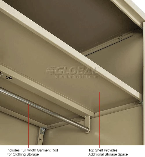 Top 10 ๐ Global Industrial™ Wardrobe Cabinet Assembled 36x24x72 Tan ๐ - Image 19