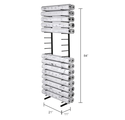 Hot Sale π Brookside Design Vis-i-Rack™ High Capacity Blueprint Storage Rack - 16 Openings π - Image 8
