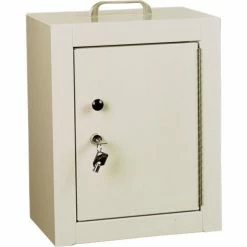 Buy 🌟 Harloff Narcotics Cabinet, Medium, Double Door/Double Lock, 12"W x 9"D x 16"H, Beige 🎉