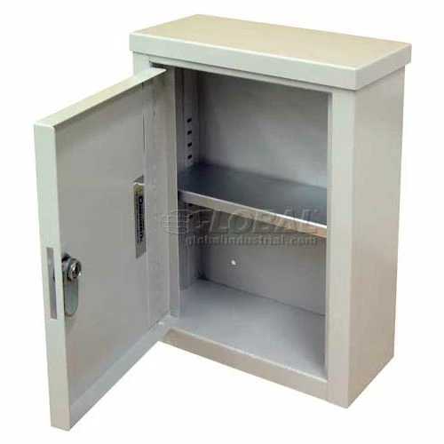 Promo ๐ Omnimed® Wall Storage Cabinet, Ambi-Top, 1 Adjustable Shelf, 9"W x 4"D x 12"H, Grey ๐ฅ - Image 2