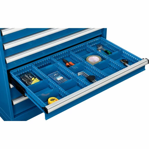 Top 10 π Global Industrial™ Dividers for 4"H Drawer of Modular Drawer Cabinet 36"Wx24"D, Blue π - Image 2