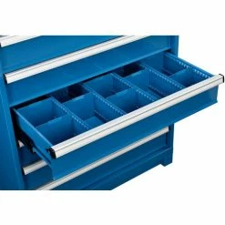Hot Sale 😉 Global Industrial™ Dividers for 6"H Drawer of Modular Drawer Cabinet 36"Wx24"D, Blue 🌟