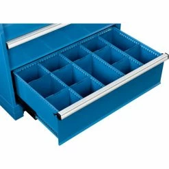 Outlet 🌟 Global Industrial™ Dividers for 10"H Drawer of Modular Drawer Cabinet 36"Wx24"D, Blue 👏