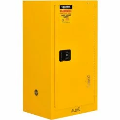 Budget ๐ Global Industrial Flammable Cabinet, Self Close Single Door, 16 Gallon, 23"Wx18"Dx44"H ๐งจ