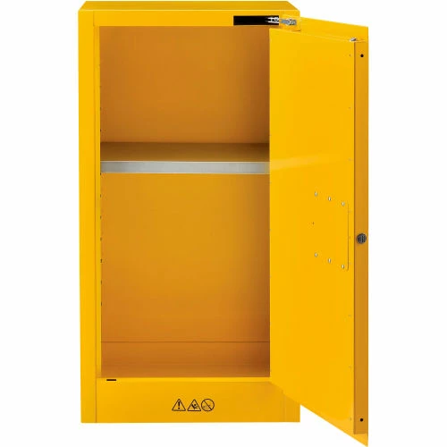 Budget ๐ Global Industrial Flammable Cabinet, Self Close Single Door, 16 Gallon, 23"Wx18"Dx44"H ๐งจ - Image 4