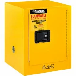 Wholesale 🤩 Global Industrial™ Flammable Cabinet, Manual Close Single Door, 4 Gallon, 17"Wx18"Dx22"H 😉