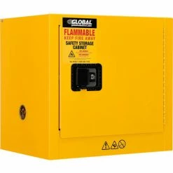 Best Pirce 🥰 Global Industrial™ Flammable Cabinet, Manual Close Single Door, 6 Gallon, 23"Wx18"Dx22"H 🛒