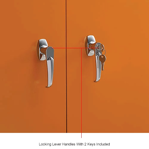 Cheapest ๐ Global Industrial Emergency Preparedness Cabinet, Counter Height, 36"Wx24"Dx42"H, Orange ๐ - Image 24