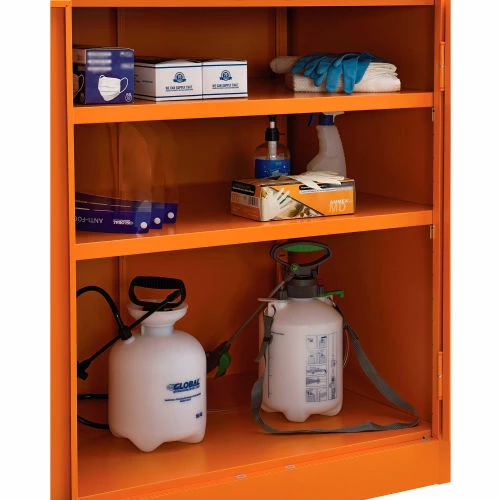 Cheapest ๐ Global Industrial Emergency Preparedness Cabinet, Counter Height, 36"Wx24"Dx42"H, Orange ๐ - Image 5