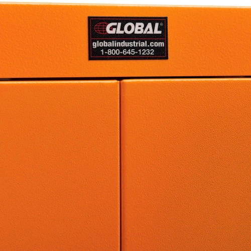 Cheapest ๐ Global Industrial Emergency Preparedness Cabinet, Counter Height, 36"Wx24"Dx42"H, Orange ๐ - Image 18
