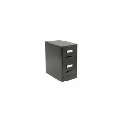 New 👍 Global Furniture Group Global™ Vertical File Letter Size 2 Drawer 25"D, Black 👏