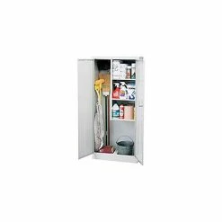 Top 10 ⭐ Sandusky Classic Series Gray Janitorial Storage Cabinet, 30"W x 15"D x 66"H 🔥