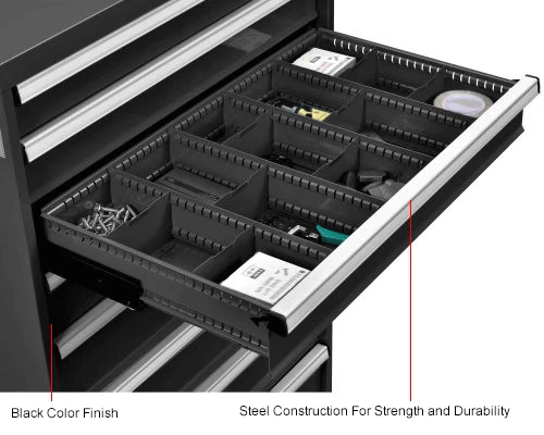 Top 10 π€© Global Industrial™ Dividers for 5"H Drawer of Modular Drawer Cabinet 36"Wx24"D, Black π - Image 5