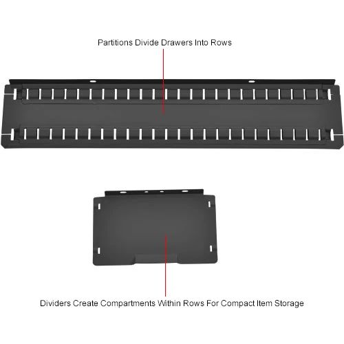 Top 10 π€© Global Industrial™ Dividers for 5"H Drawer of Modular Drawer Cabinet 36"Wx24"D, Black π - Image 6