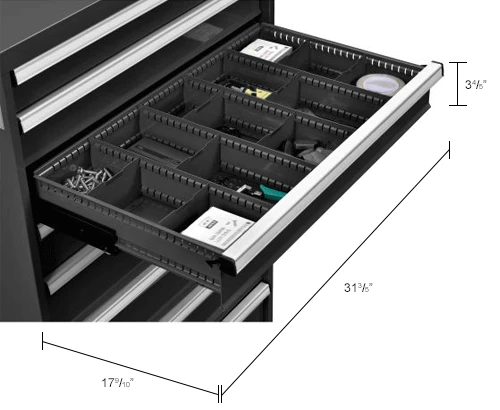 Top 10 π€© Global Industrial™ Dividers for 5"H Drawer of Modular Drawer Cabinet 36"Wx24"D, Black π - Image 7