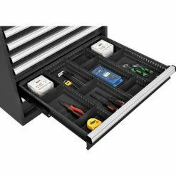 New 😀 Global Industrial™ Divider Kit for 4"H Drawer of Modular Drawer Cabinet 30"Wx27"D, Black ⌛