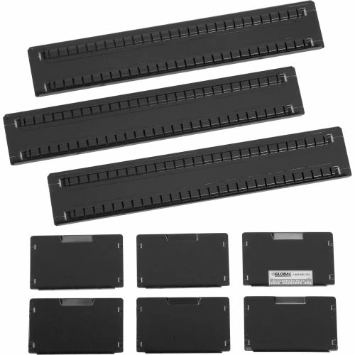 Budget ๐ฅ Global Industrial™ Divider Kit for 6"H Drawer of Modular Drawer Cabinet 30"Wx27"D, Black ๐ - Image 2