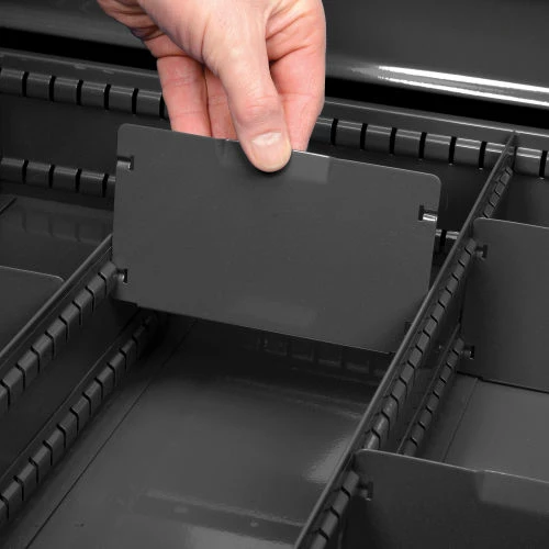 Budget ๐ฅ Global Industrial™ Divider Kit for 6"H Drawer of Modular Drawer Cabinet 30"Wx27"D, Black ๐ - Image 3