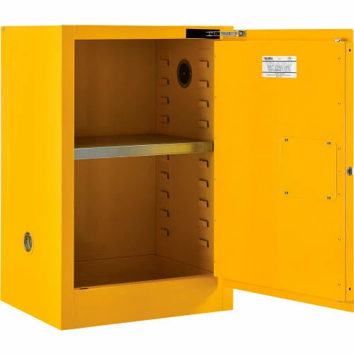 Buy 👏 Global Industrial Flammable Cabinet, Self Close Single Door, 12 Gallon, 23"Wx19"Dx35"H ✔️ - Image 2