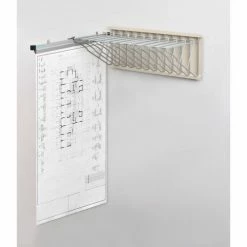 Cheapest ๐ Interion By Global Industrial Interion Pivot Wall Mount Blueprint Storage Rack With 12 Hangers & 12 30" Hanging Clamps ๐ฅ