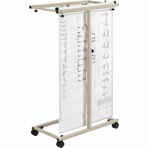 Flash Sale ๐ฏ Interion By Global Industrial Interion Expandable Mobile Plan Center & 12 30" Hanging Clamps ๐