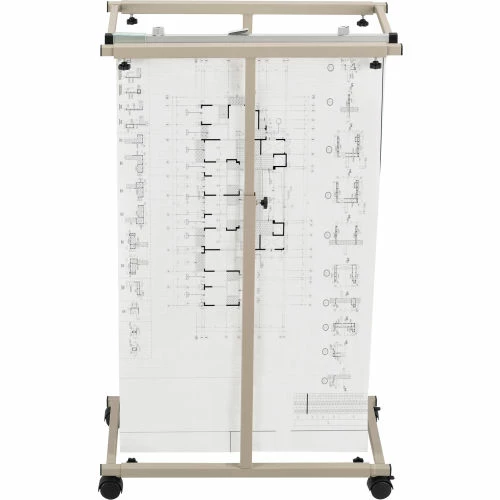 Flash Sale ๐ Interion By Global Industrial Interion Expandable Mobile Plan Center & 12 24" Hanging Clamps โญ - Image 2