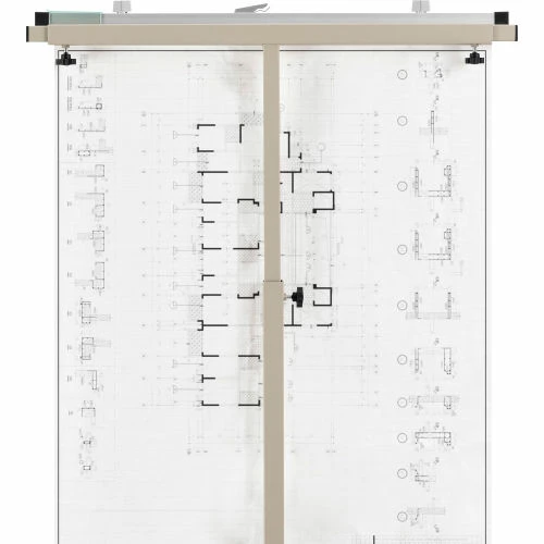 Discount 🤩 Interion By Global Industrial Interion Expandable Mobile Plan Center & 12 36" Hanging Clamps 🧨 - Image 3