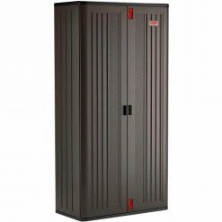 Cheap 🎉 Suncast Plastic Mega Tall Storage Cabinet - 4 Shelf BMCCPD8004 - 40" W x 20-1/4" D x 80-1/4" H 😉