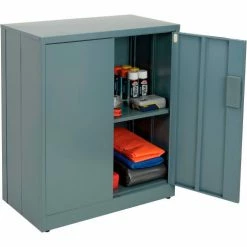Promo 🎉 Global Industrial™ EZ Assemble Steel Storage Cabinet, 36"W x 18"D x 42"H, Gray ⌛