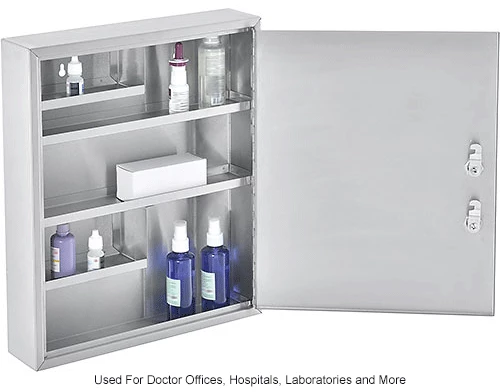Buy ๐ Global Industrial™ Stainless Steel Medical Cabinet W/Double Key Locks, 14"Wx3-18"Dx17-18"H โ - Image 13