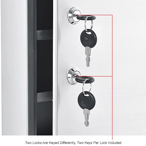 Buy ๐ Global Industrial™ Stainless Steel Medical Cabinet W/Double Key Locks, 14"Wx3-18"Dx17-18"H โ - Image 16