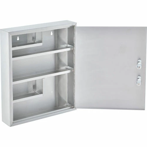 Buy ๐ Global Industrial™ Stainless Steel Medical Cabinet W/Double Key Locks, 14"Wx3-18"Dx17-18"H โ - Image 2