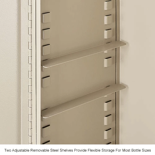 Flash Sale โค๏ธ Global Industrial Medium Narcotics Cabinet, Double Door/Double Lock, 16"W x 8"D x 24"H, Beige ๐ฏ - Image 20