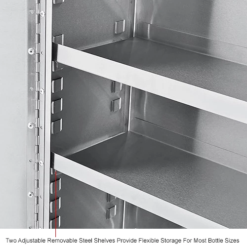 Best Pirce ๐ Global Industrial™ Stainless Steel Narcotics Cabinet W/Double Door/Double Lock, 16"Wx8"Dx24"H โจ - Image 20