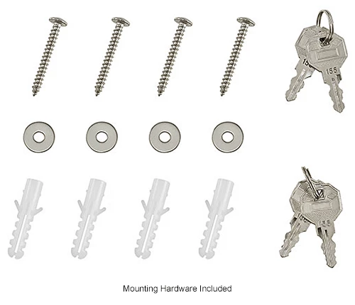 New ๐ Global Industrial Small Narcotics Cabinet, Double Door/Double Lock, 12"W x 8"D x 15"H, Beige ๐ - Image 19