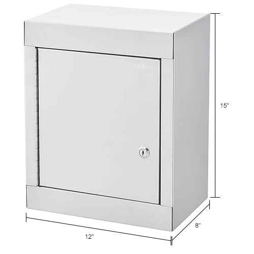 Flash Sale ๐ Global Industrial™ Stainless Steel Narcotics Cabinet W/Double Door/Double Lock, 12"Wx8"Dx15"H ๐ - Image 20