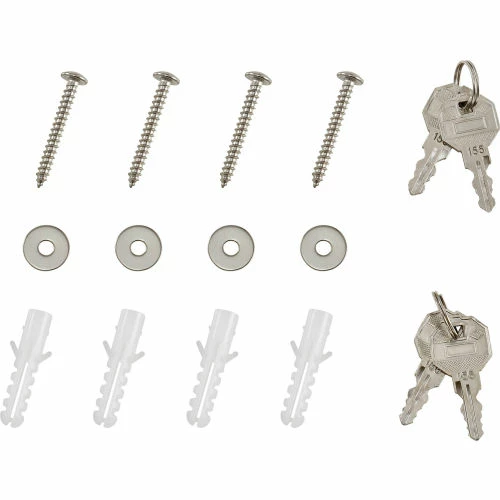 New ๐ Global Industrial Small Narcotics Cabinet, Double Door/Double Lock, 12"W x 8"D x 15"H, Beige ๐ - Image 14