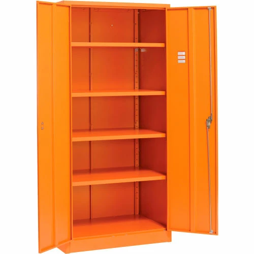 Coupon π Global Industrial Emergency Preparedness Cabinet, 36"Wx24"Dx78"H, Orange, Unassembled π - Image 4