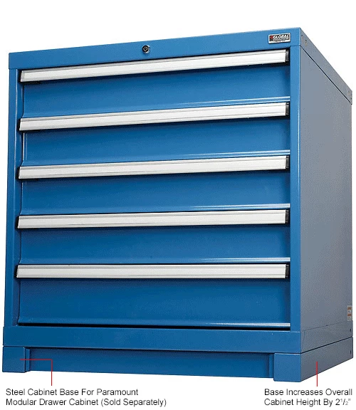 Best Pirce โ Global Industrial Cabinet Base For Modular Drawer Cabinet, Blue, 30"W x 27"D โญ - Image 9