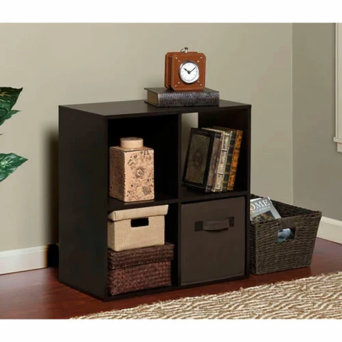 Deals ⌛ Comfort Products OneSpace 4-Cube Storage Organizer - Espresso ✨ - Image 2